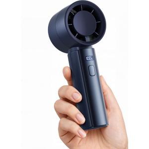 Gaiatop Small Handheld Fan Portable, Powerful High Speed Turbo Cooling, 4000mAh USB Rechargeable Battery Operated Mini Personal Fan, Summer Outdoor Travel Essentials, Gifts for Women Men, Navy Blue