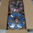 Creality 3D Printer Filament 1.75mm 4KG, PLA Filament Bulk +/- 0.02mm, 4 Pack 1kg Spool(2.2lbs) 3D Printing Filament Fits for Most FDM 3D Printers, Black White Blue Red