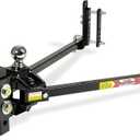 Equal-i-zer 4-point Sway Control Hitch, 90-00-1000, 10,000 Lbs Trailer Weight Rating, 1,000 Lbs Tongue Weight Rating, Weight Distribution Kit Includes Standard Hitch Shank, Ball NOT Included