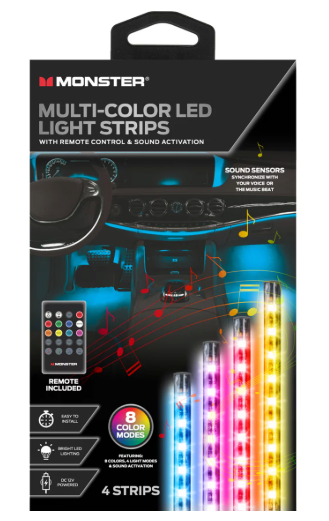 Monster 4 Piece Led Light Strip