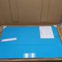 TSJ OFFICE Glass Dry-Erase Board - 36 x 24 Inches Wall Mounted Magnetic Whiteboard, Large Frameless Glass White Board for Office, Home & School, Blue