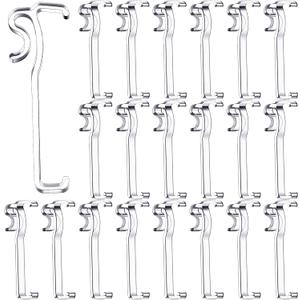 Blulu 3 Inch Valance Clips Window Blind Hidden Clip Clear Plastic Retainer Latent for Horizontal Blind(30 Pieces)