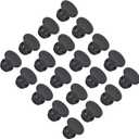 MECCANIXITY Silicone Snap in Locking Hole Plugs Rubber Panel Seal Cover Flush Type Panel Round for Kitchen Rubber Bulkheads Waterproof Sealing Plugs 5mm/0.2 Inch Diameter Black,Pack of 20