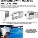 TonGass Complete-Set SP1091WM Thru-Wall Skimmer Kit Compatible with Hayward Above-Ground Pool Skimmers, Wide Mouth Through Wall Skimmer Set for SP1091WM Dyna-Skim Above-Ground Pool Skimmers