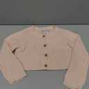 Catherine Malandrin Baby Girl Peach Chunky Knit Button Up Cardigan Sweater 12M