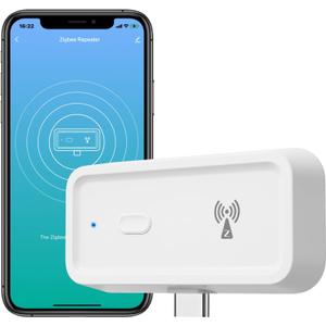 YIFAN Zigbee 3.0 Range Extender with Built-in Power Amplifier, Tuya Zigbee Signal Booster, Long Range up to 7600 sq.ft, Compatible with Alexa/Google Assistant, 2.4GHz, White