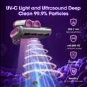 Bed Mattress Vacuum Cleaner Cordless 16Kpa Handheld Vacuum, Vacuum Cleaner with 253.7nm UV-C Light, HEPA Filter & Ultrasonic, Portable Vacuums for Sofa Bed Couch Crib Gifts for Women her Man
