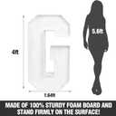 2026 Graduation Decorations - 4FT Large Pre-Cut GRAD Light-Up Marquee Letters Kit - Mosaic Foam Board Sign - Class of 2026 Congrats Party Supplies for Kindergarten Preschool High School College Prom
