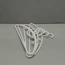 Plastic Clothes Hangers- Heavy Duty Plastic Hangers for Clothes, Coats, Dress, Suits- Non Slip Closet Cloth Hanger with Hook for Scarves, Belts & Ties- Snag Free White Hangers for Shirts (Pack of 8)
