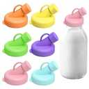 5Pcs Silicone Milk Bottle Dispenser Caps 48mm Diameter Pour Spout Lids Replacement Lids Odorless for Stanpac & Libbey & Stock Your Home & The Dairy Shoppe