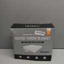 Heated Blanket Electric Blanket Throw - Fast Heating Blanket Throw Double Sided Sherpa Ultra Soft Cozy with 10 Heating Levels & 2-10 Hours Auto Off, Mashine Washable, 50 x 60 Inches, Green