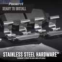 Bendix Priority1 CFC1092 Ceramic Front Brake Pads for Select Models Cadillac Escalade, Escalade ESV, EXT, Chevrolet Avalanche, Silverado 1500, 1500 Classic, Suburban Tahoe, GMC Sierra Yukon, Yukon XL