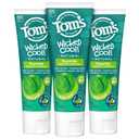 Tom's of Maine Natural Wicked Cool! Fluoride Toothpaste for Kids, Mild Mint, 5.1 oz. 3-Pack
