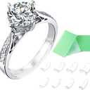 Invisible Ring Size Adjuster for Loose Rings Ring Adjuster Fit Any Rings, Assorted Sizes of Ring Sizer ((1)-8pcs, 1-10mm)