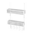 Space Saving Wall Hanging Basket Easy Installion Sturdy Metal Home Accessory For Kitchen Supplies And Bathroom Items Household Items Organizers