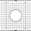 Serene Valley Sink Bottom Grid 27-1/2" x 13-1/2", Centered Drain with Corner Radius 1-1/2", Sink Grids Stainless Steel NDG2713C, Medium