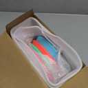 Domensi 4 Pcs 8" Large Porcelain Kids Plates with Anti-slip Silicone Sleeve Ceramic Divided Plate with Suction for Toddler Eating Microwave Dishwasher Friendly (Blue,Green,Purple,Pink)