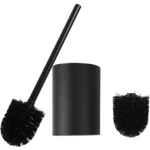 Black Toilet Brush and Holder Set, Bowl Cleaner Brush for Toilet Scrubbing