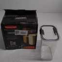 Rubbermaid Brilliance Plastic Food Storage Pantry Baking Set, 3 Containers with Lids (6 Pieces Total), BPA-Free, Clear