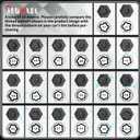 22PCS Wheel Locking Nut Key Kit Compatible with BMW Series, Wheel Lock Nut Socket Adapter Set, Anti-Theft Lug Removal Tool, Anti-Theft Screw Remover Repair Tool