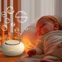 Portable Baby Sound Machine [White Noise for Babies Kids Adults][Timer Function][12 Soothing Sounds][Sleep Soother] 15 Hours Battery Life, Travel,Registry,Gifts,Shower,Clips on Baby Stroller