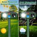 2026 Sonic Fortress Pro Deer Repellent Devices, Racoon Repellent Outdoor Squirrel Fortress Pro Animal Repeller Cat Deterrent with Motion Sensor& Light to Scare Bear Rabbit Skunk for Garden Yard(4)