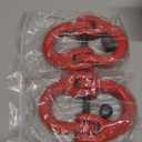 1/2 inch Tow Hitch Hammer Lock Safety Chain Adapter Connector Link Hammerlock Coupling Link, G80 Alloy Steel, 12000 Lbs Loading, Red, 2Pcs