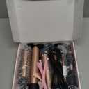 5 in 1 Curling Iron & Thermal Brush Set with 4 Interchangeable Ceramic Barrels (0.35”-1.25”) Fast Heat Dual Voltage Travel Hair Tools Birthday Gift for Women - Hair Curler Wand Kit for Curls & Blowout