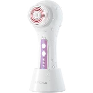 UMICKOO Electric Facial Cleansing Brush, 2-Way Rotating Face Scrubber with 3 Modes, Rechargeable, 5 Brush Heads, IPX7 Waterproof, Deep Pore Cleaning for All Skin Types