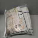 MYSKY HOME 100% Blackout Plaid Linen Curtains 72 Inches Length Double Layer Farmhouse Thermal Insulated Striped Print Drapes with Rod Pocket Back Tab for Bedroom Living Room, 2 Pcs, 52"Wide, Navy Blue