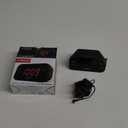 Timex Alarm Clock with Large Display, Digital Alarm Clock for Bedroom Includes 120V Universal Power Adapter (T121B - Black)
