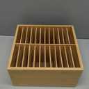 Marker Organizer for 168 Markers, Bamboo Wooden Desk Storage Organizer Rack, Markers Pens Pencils Art Brushes Storage Holder for Home Classroom Office Decor
