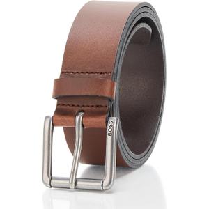 BOSS mens Joris Smooth Leather Belt (34, Cappuccino Brown)