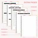 7 x 2026 Planner, Weekly and Monthly Calendar Planning Book, Jan 2026 - Dec 2026, Academic Agenda Planner for School Supplies and Office Desk Accessories - A5 (6.3" x 8.5") (Flower)