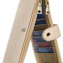 Travelambo RFID Wallet Women Large Size Bifold Multi Card Wallet Case with Zipper Pocke Credit Card Holder for Women (Gold Champagne 3310F)