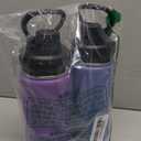 Koodee Insulated Water Bottle 2 Pack-18 oz Stainless Steel Vacuum Metal Sports Water Bottle with Leakproof Spout Lid (Purple-Royal Blue)