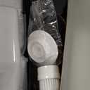 Electric Spin Scrubber, Dreazu IPX7 Shower Scrubber with 7 Replaceable Brush Heads & Retractable Handle, 2-Speed Adjustable Shower Cleaner for Bathroom,Toilet, Bathtub, Kitchen, Tile Floors (White&black)