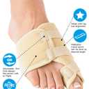 Neo-G Bunion Soft Support - for Big Toe Alignment, Hallux Valgus, Pre/Post-Operative Aid - Malleable Metal Splint - Class 1 Medical Device (Right)