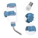 Hamster Water Bottle Hanging Container for Small Pets Including Guinea Pigs Gerbils Hedgehogs Transparent Blue Plastic Leak-Proof Water Feeder for Cage Use