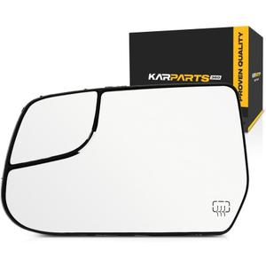 For Chevy Equinox 2010 11 12 13 14 15 16 2017 Mirror Glass Driver Side | Heated | w/Backing Plate and Blind Spot Glass | Flat Glass Type | Replacement For 20873491