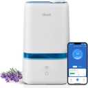 LEVOIT 4L Smart Cool Mist Humidifier for Home Bedroom with Essential Oils, Customize Humidity for Baby & Plants, APP & Voice Control, Schedule, Timer, Last up to 40Hrs, Whisper Quiet, Handle Design (White and Blue)