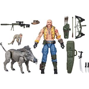 G.I. Joe Classified Series #125, Dreadnok Gnawgahyde and Pets Porkbelly & Yobbo, Collectible 6-Inch Action Figure with 16 Accessories