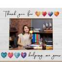 Thank You Gifts 4x6 Picture Frame, Thank You for Being Helping Me Grow Photo Frame, Appreciation Gifts for Parents Mentor Teacher, Teacher Wooden Photo Picture Frames