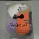 5 Pairs Athletic Running Socks, Mens Womens Compression Sport Crew Socks for Cycling, Climbing, Hiking Workout, Gym, Cushioned Comfort Non-Slip Performance Socks-Moisture Wicking Breathable Quick-Dry