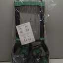 Heavy-Duty 330LB Capacity Hand Truck with Stair-Climbing Wheels & One-Touch Retractable Handle - Q235 Steel Collapsible Dolly Cart, 4.2-Inch Triple Wheels, Elastic Strap & Sponge Grip (Green)