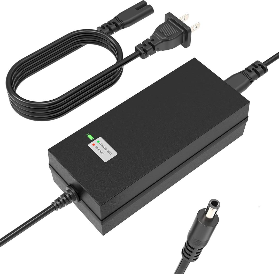 EVAPLUS SGS Certified 42V 2A Charger, Power Adapter with Female DC 5.5mm-2.5mm/2.1mm Port, Compatible with GOTRAX GXL V2, G2, G3, G4, Apex, 36V Lithium-ion Battery