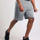 Real Essentials 5 Pack: Mens 9" Mesh Shorts Athletic Gym, Workout, Basketball, Running, Casual Lounge Activewear Pockets (XL)