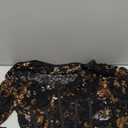 SweatyRocks Women's Sheer Floral Lace Long Sleeve Bodysuit Tops Sweetheart Neck Jumpsuit (Medium, Black)