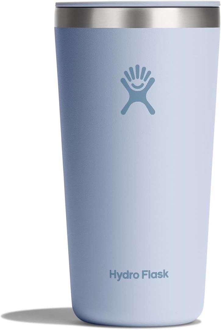 Hydro Flask All Around Tumbler Press-in Lid, Insulated Travel Mug, Stainless Steel Coffee Cup 20 Oz Surf Blue