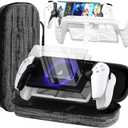 3-in-1 Accessoris Kit Compatible with PlayStation Portal, EVA Carrying Case for PS Portal with Silicone TPU&Hard PC Clear Protective Cover